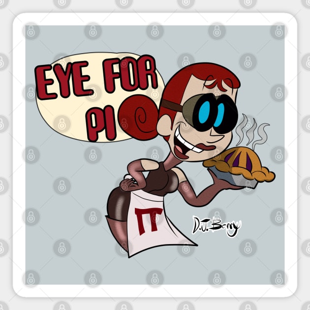 Eye for Pi Magnet by D.J. Berry